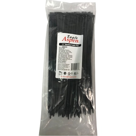EAGLE ASPEN Temperature-Rated Cable Ties, 100 pk (Black, 11") 500233